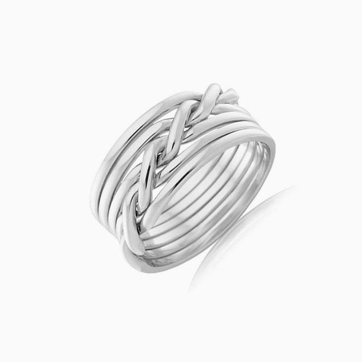 Knotted Wedding Band For Women