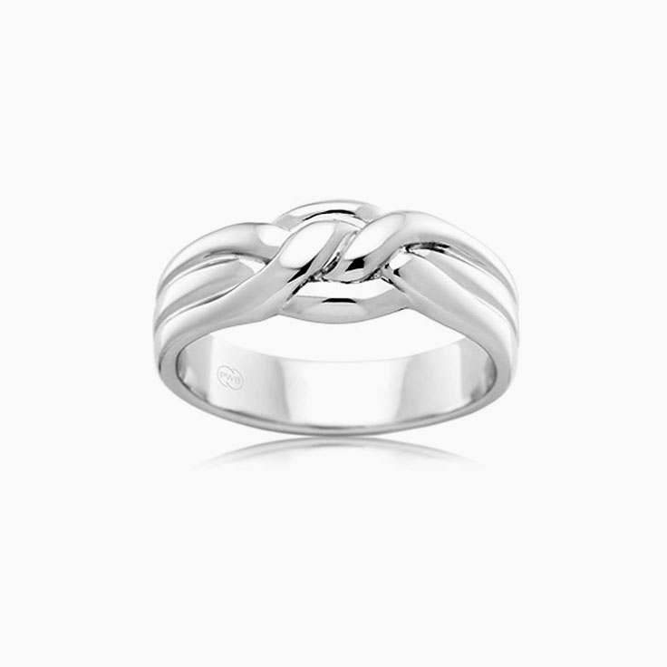 White Gold Knot Wedding Ring