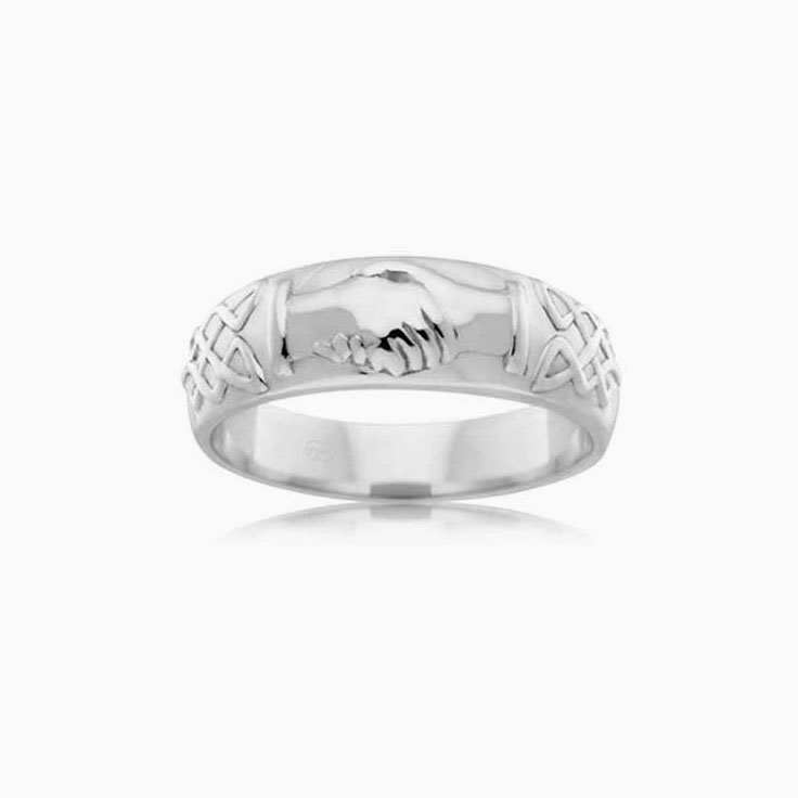 Carved mens wedding band J2083