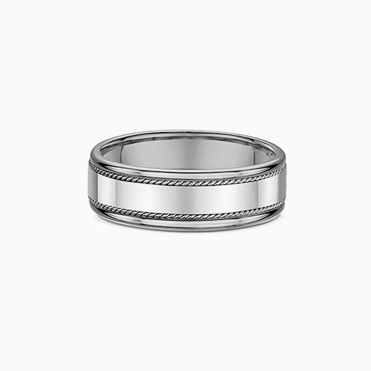 Polished Mens Wedding Ring