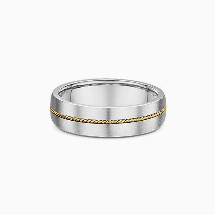 Twisted Rope Textured Wedding Band