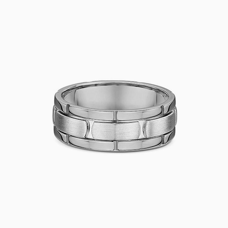 Two Tone Carved Band