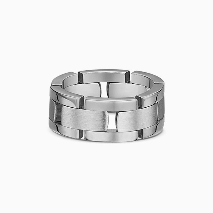 Two Tone Chain Link Mens Band