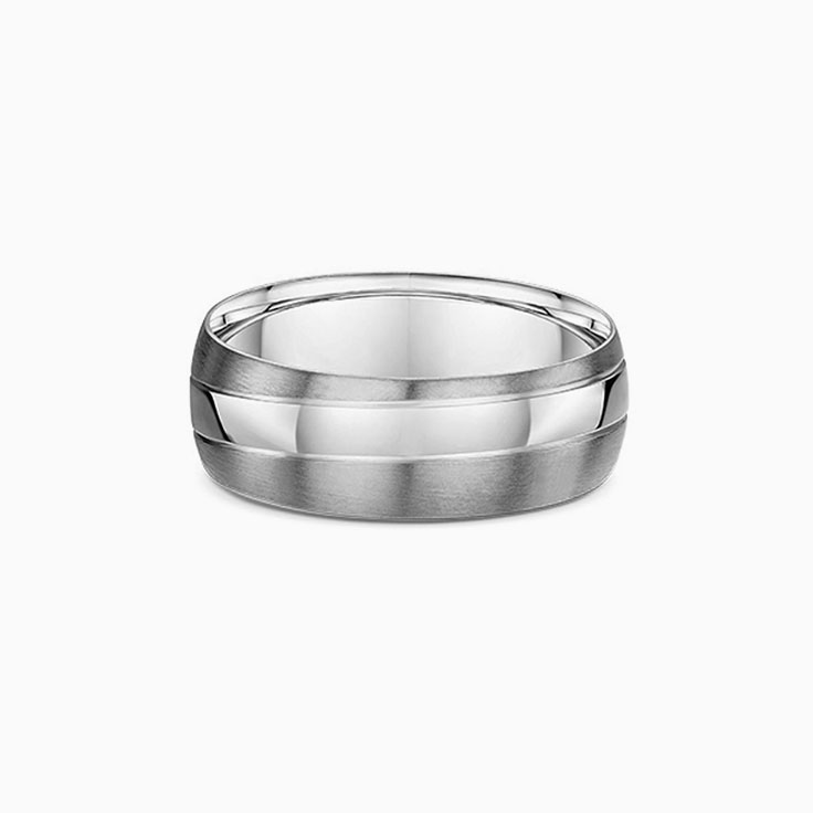 Three Tone Brushed Mens Band
