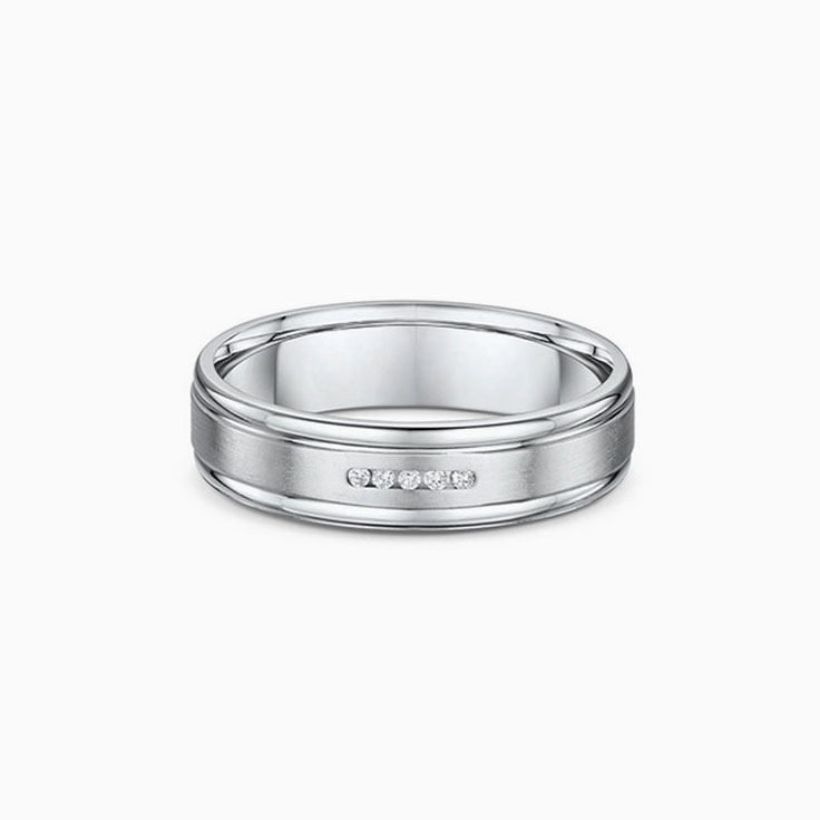 Classic Mens Diamond Wedding Ring