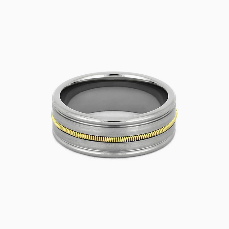 Guitar string wedding band