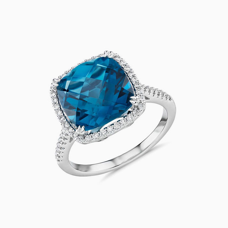 London Blue Topaz Cocktail ring