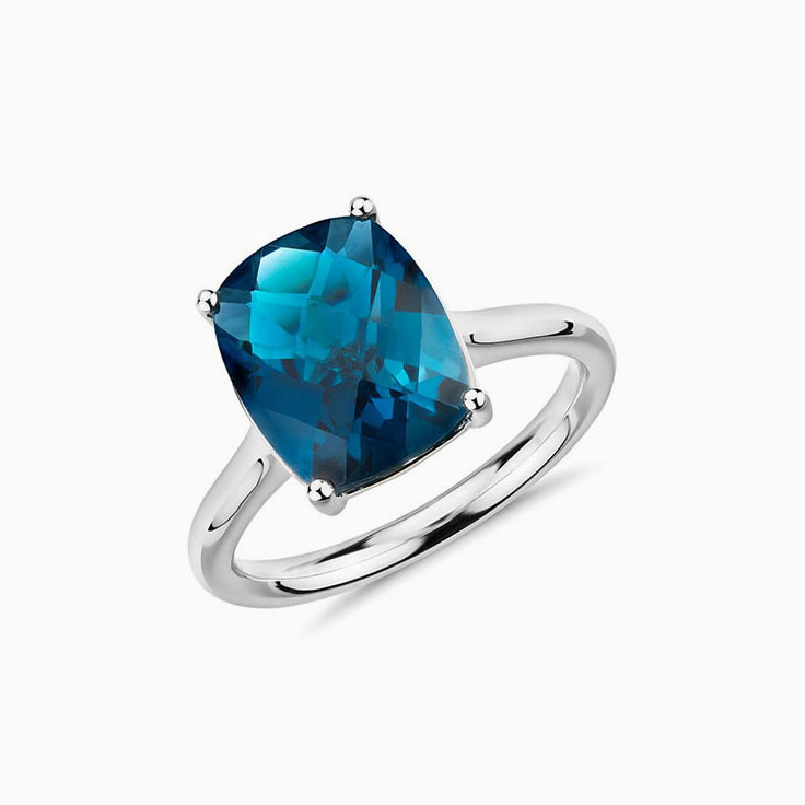 London Blue topaz ring