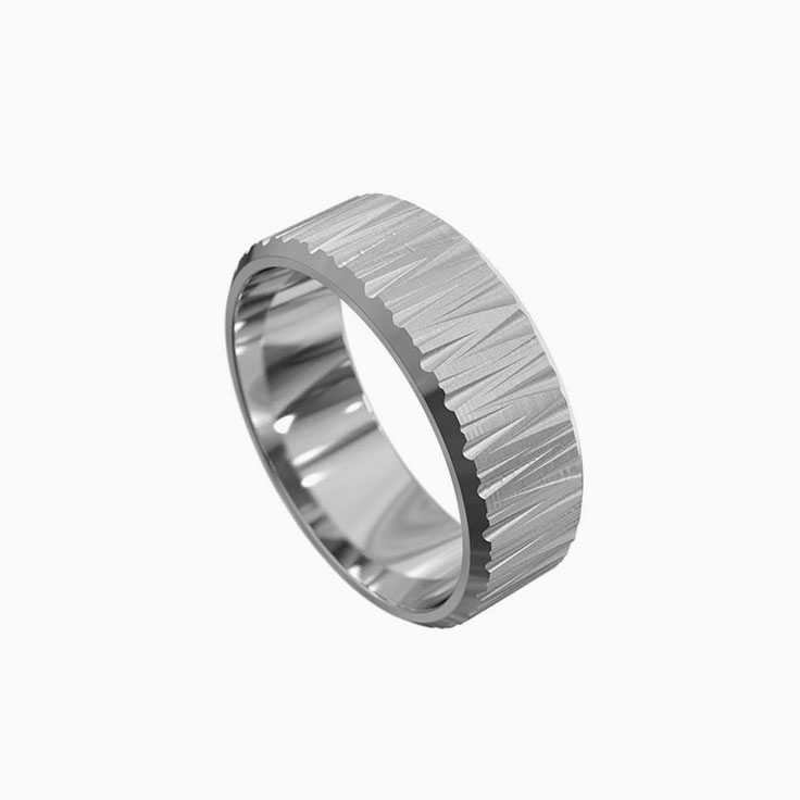 Carved mens band 5064