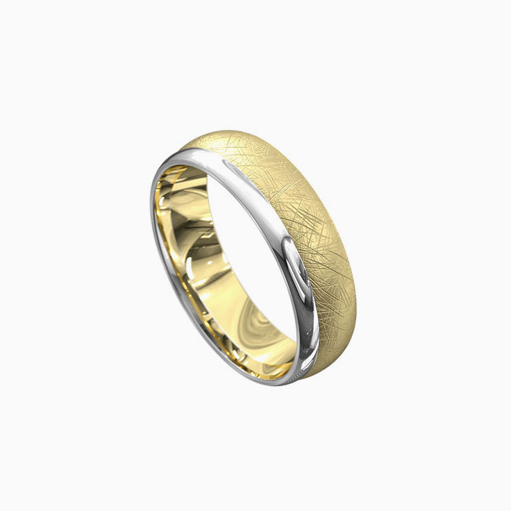 Mens Patterned ring 5052
