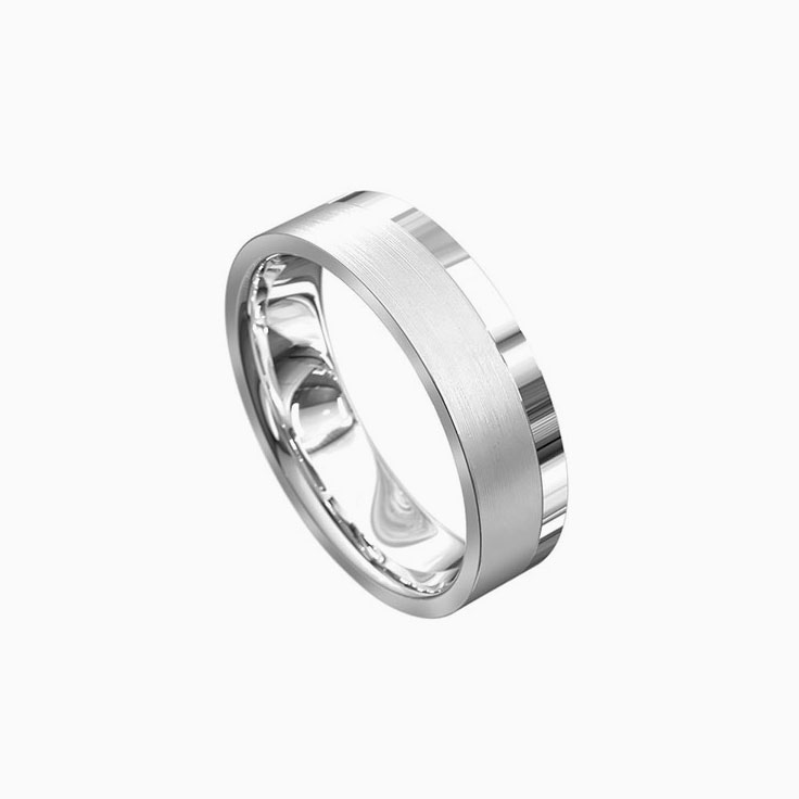 Side Grooved mens ring 3031