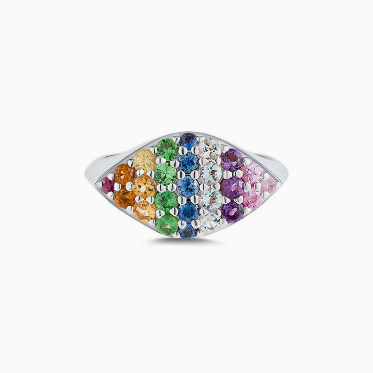 Rainbow Signet ring