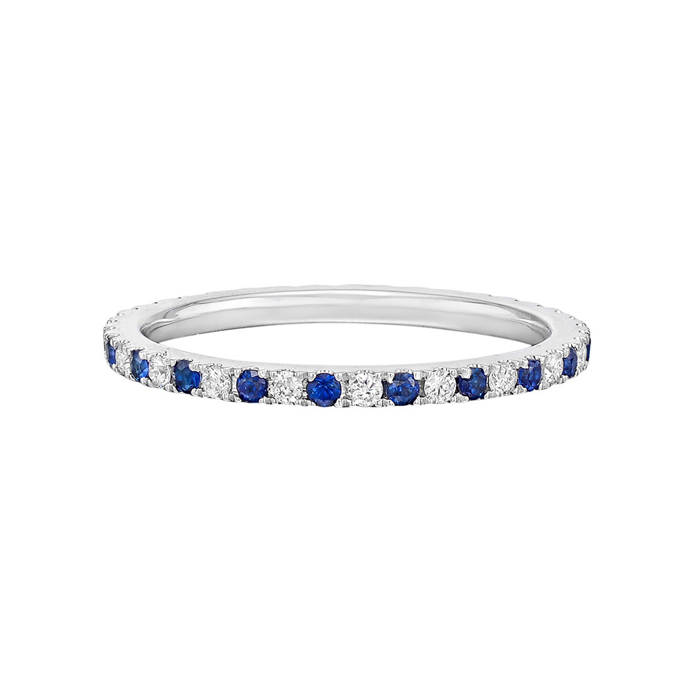 Halfway Blue sapphire and diamond