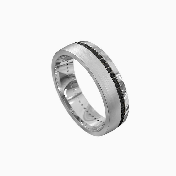 Black Diamonds Mens Ring