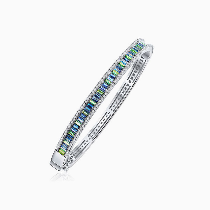 Diamond And Sapphire Bracelet
