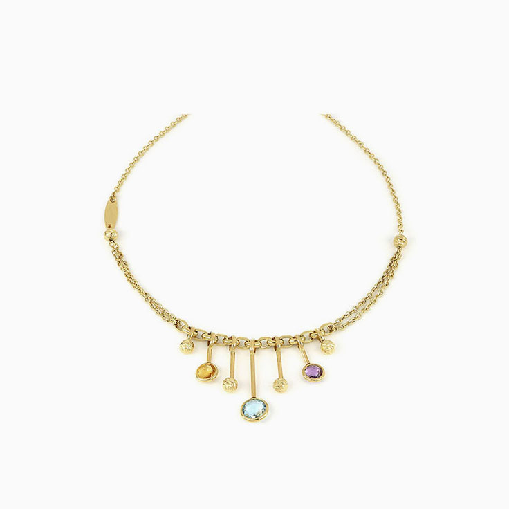 Briolette Gemstone Necklace