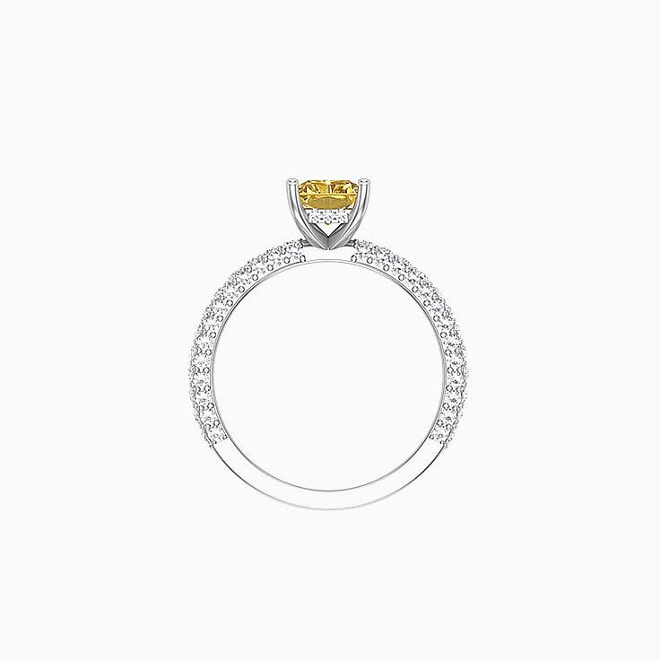 Yellow Diamond Solitaire Engagement Ring