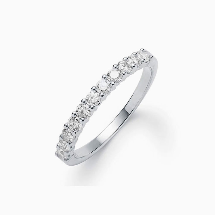 Half Eternity Stackable Ring