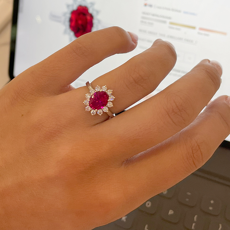 Ruby Engagement Ring