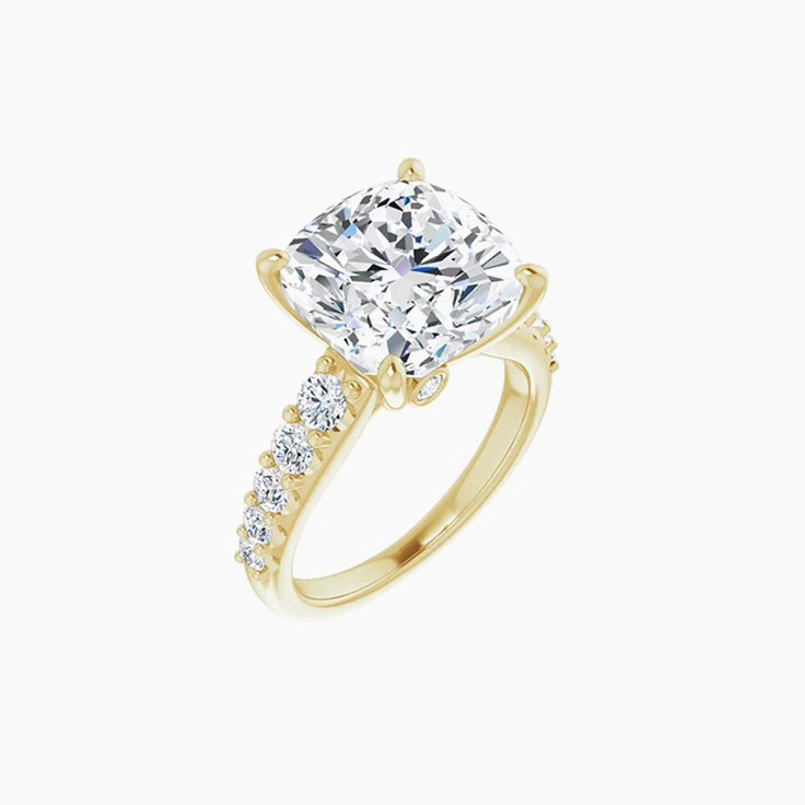 1 carat cushion cut diamond ring