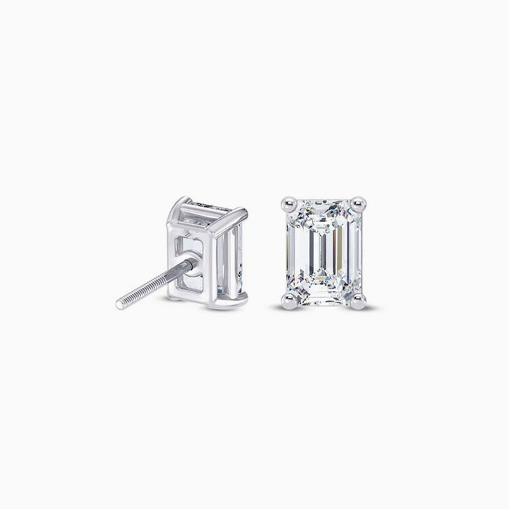 Lab grown diamond stud earrings