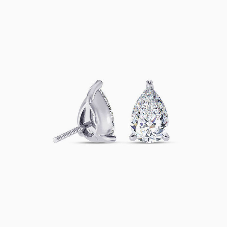 Lab grown diamond earrings