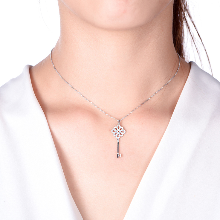 Key Diamond Pendant