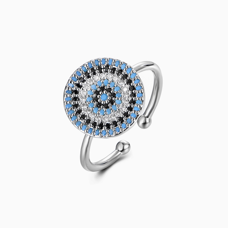 Evil Eye Diamond Ring