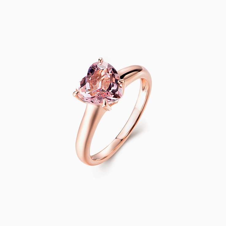 Heart Morganite Ring
