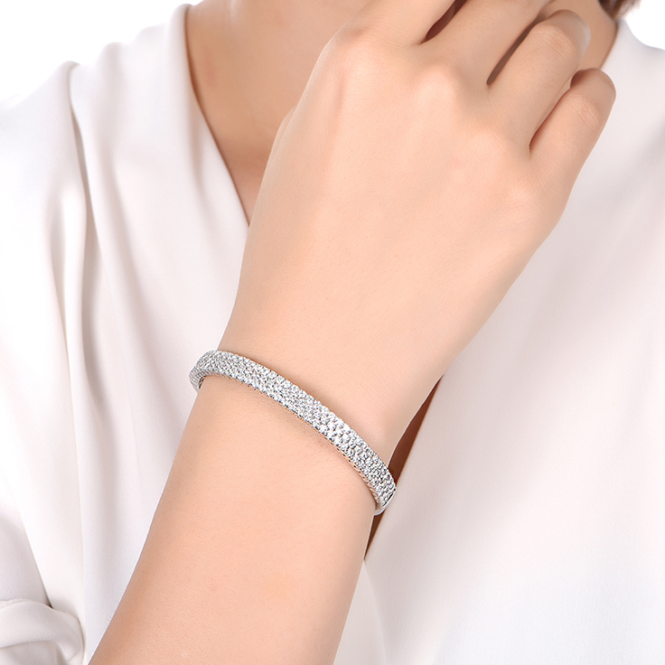 Pave Diamond Bangle
