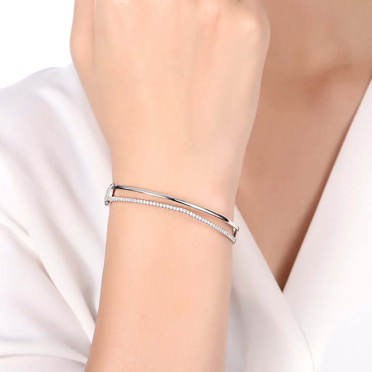 Double bar Bangle