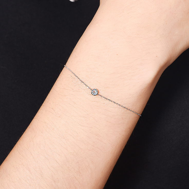 Blue Topaz Fine Bracelet