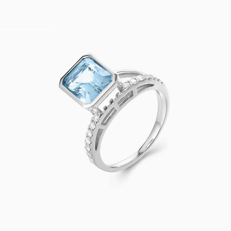 London Blue Topaz Wrap Ring