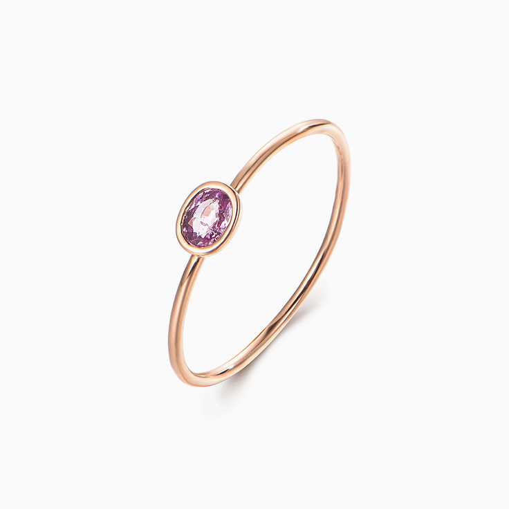 Pink Sapphire Stack ring