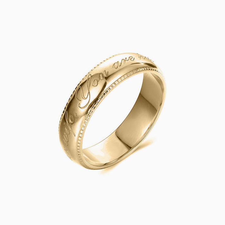 Personalised Engraved Mens Wedder