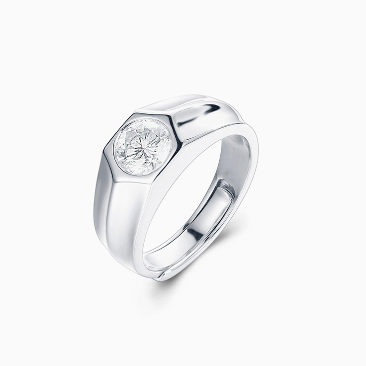 Drop Set Diamond mens wedder