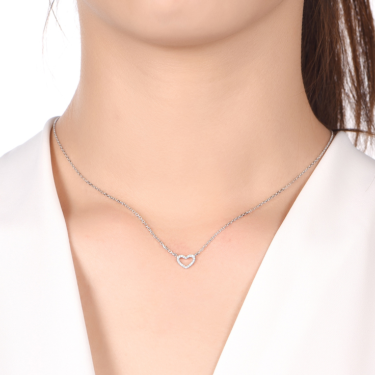 Heart diamond Necklace