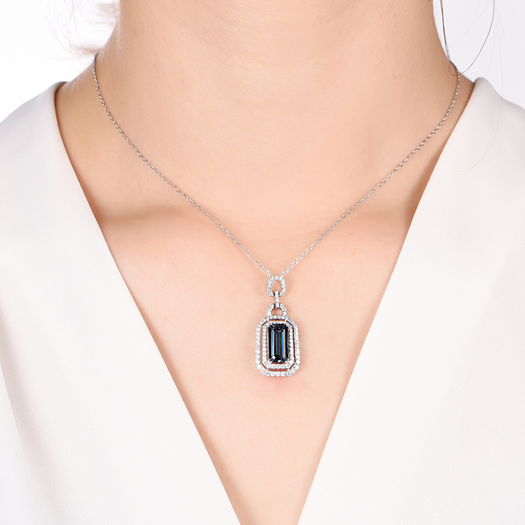 London Blue Topaz Pendant