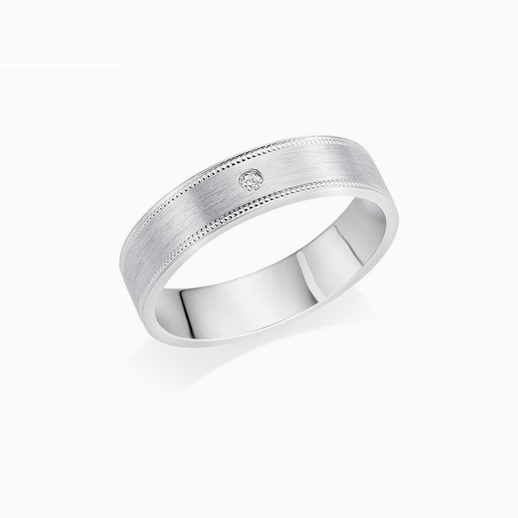Matt finish Mens Wedding ring