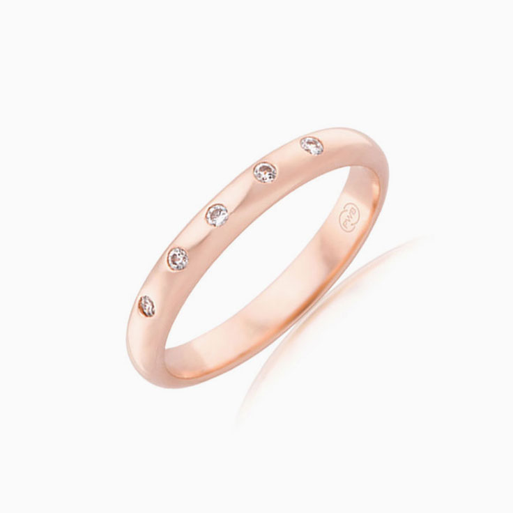 Five stone drop set ring HD3213