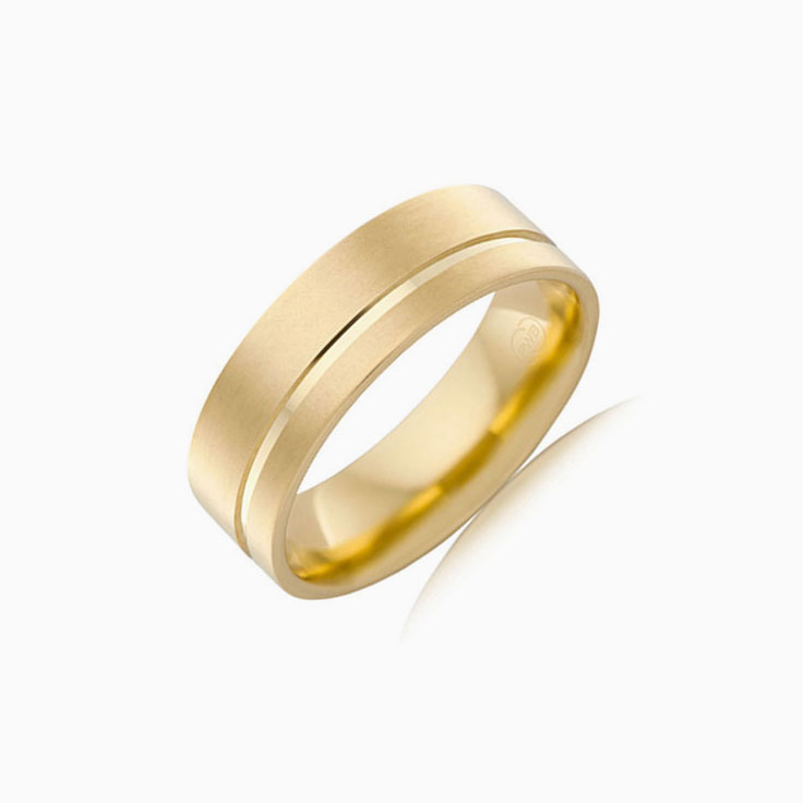 Simple Gold Band Wedding Ring