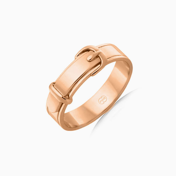 Buckle mens Wedding ring