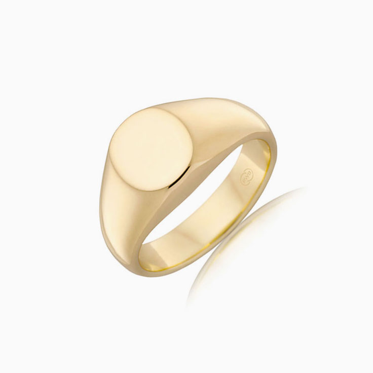 Classic Signet Wedding Ring For Men