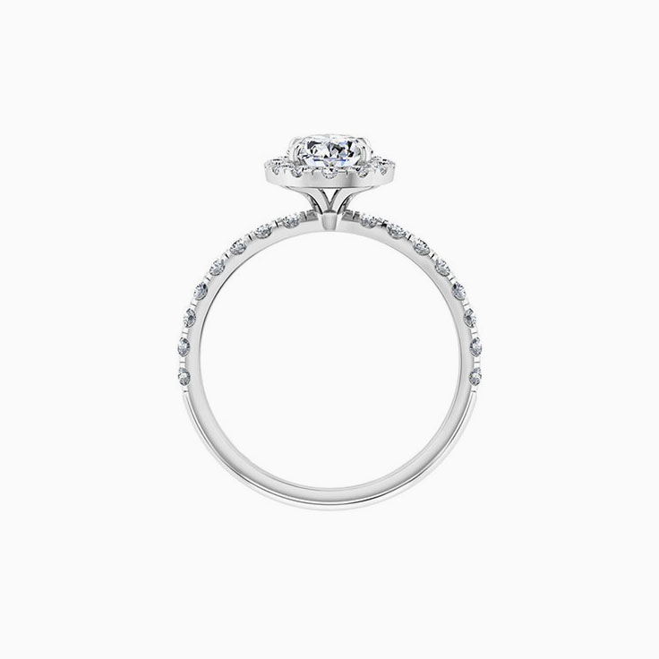 Oval Cut Diamond Engagement Ring With Halo