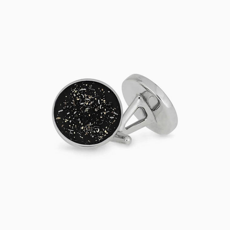 Black Stardust Cufflinks