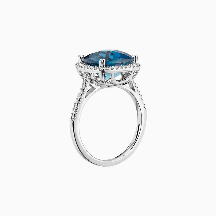 London Blue Topaz Cocktail ring