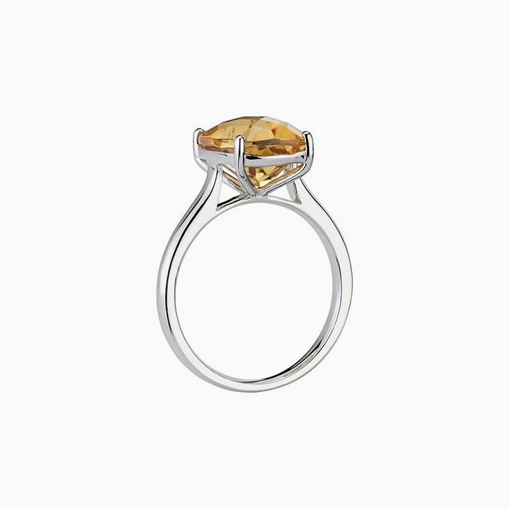 Citrine cocktail ring