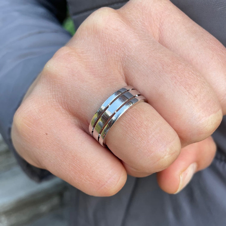 Mens wedding ring 6034