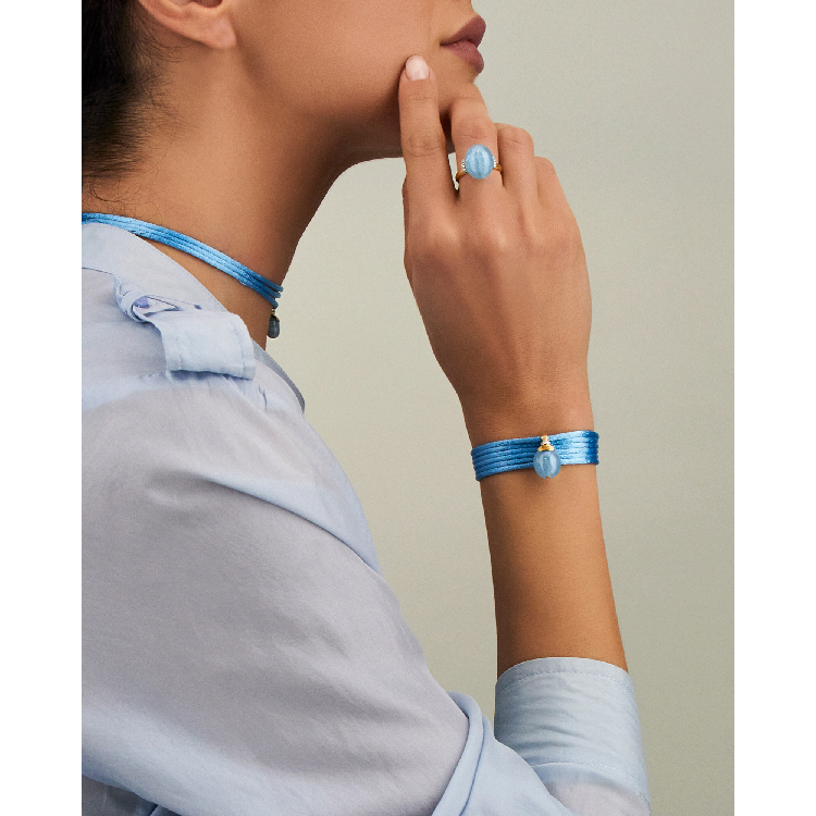 Milky Aquamarine Choker Necklace